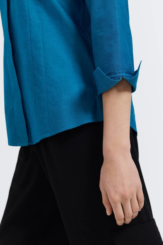 Taylor No Iron Pinpoint 3/4 Sleeve Shirt - Image 27