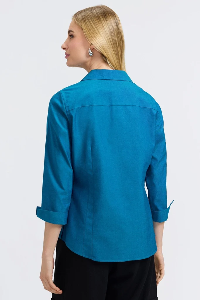 Taylor No Iron Pinpoint 3/4 Sleeve Shirt - Image 29