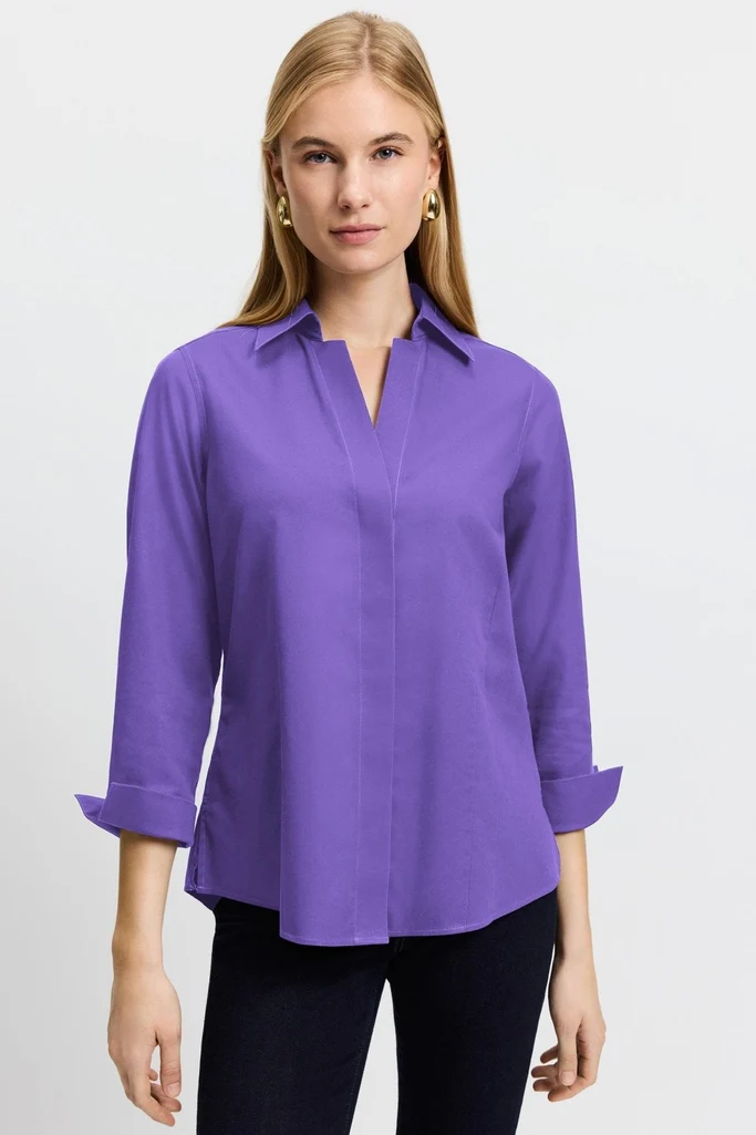 Taylor No Iron Pinpoint 3/4 Sleeve Shirt - Image 30