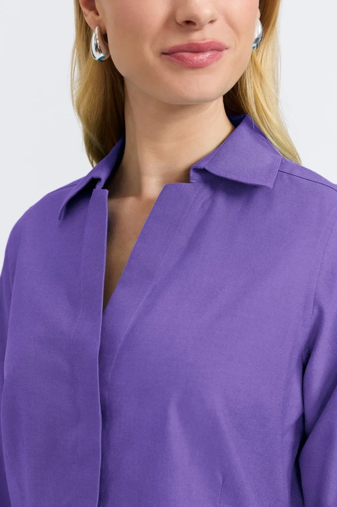 Taylor No Iron Pinpoint 3/4 Sleeve Shirt - Image 31