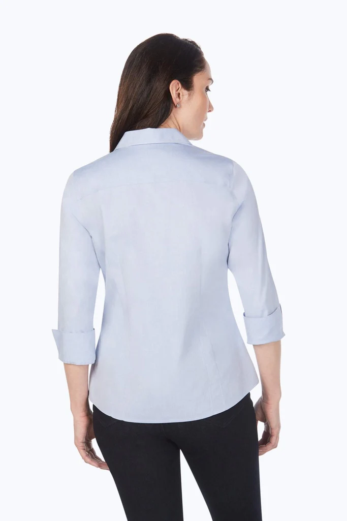 Taylor No Iron Pinpoint 3/4 Sleeve Shirt - Image 35