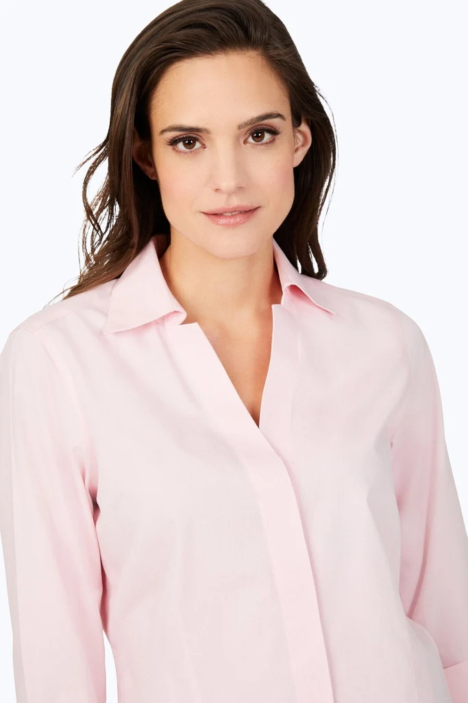 Taylor No Iron Pinpoint 3/4 Sleeve Shirt - Image 37
