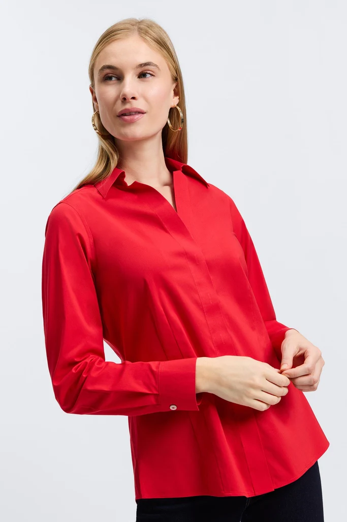 Taylor No Iron Stretch Long Sleeve Shirt - Image 4
