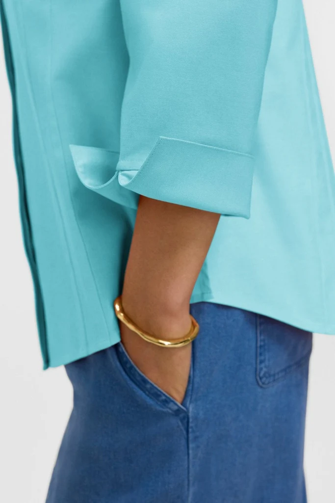Taylor Petite No Iron Pinpoint 3/4 Sleeve Shirt - Image 15