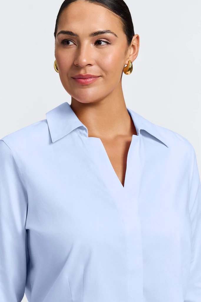 Taylor Plus No Iron Pinpoint 3/4 Sleeve Shirt - Image 12