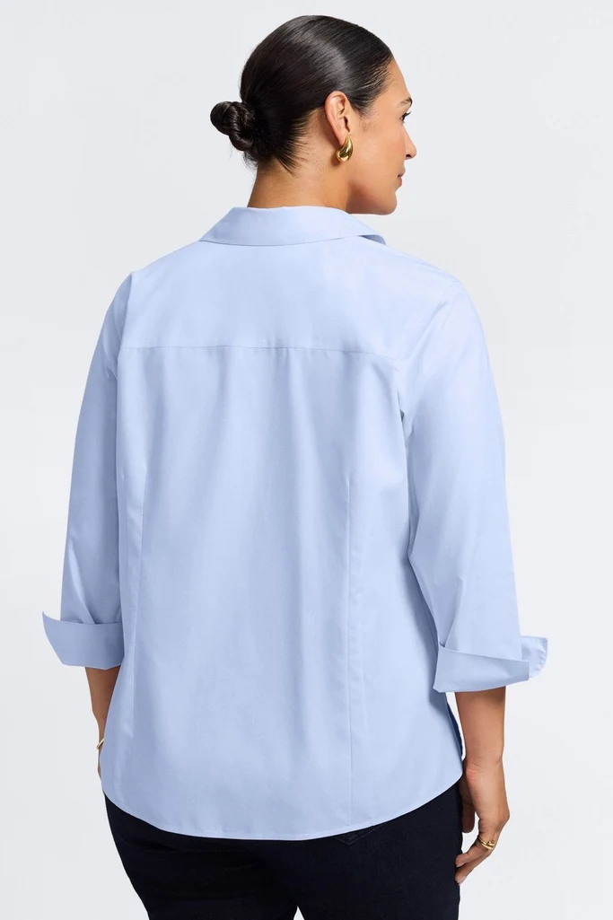 Taylor Plus No Iron Pinpoint 3/4 Sleeve Shirt - Image 14
