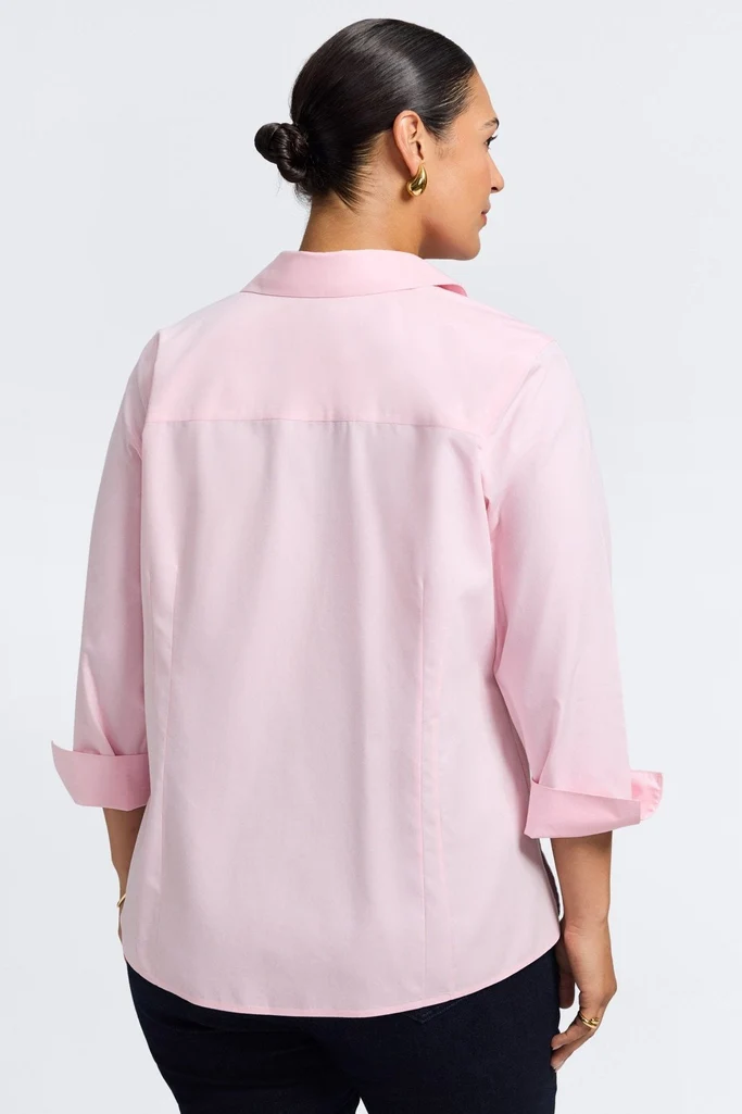 Taylor Plus No Iron Pinpoint 3/4 Sleeve Shirt - Image 18