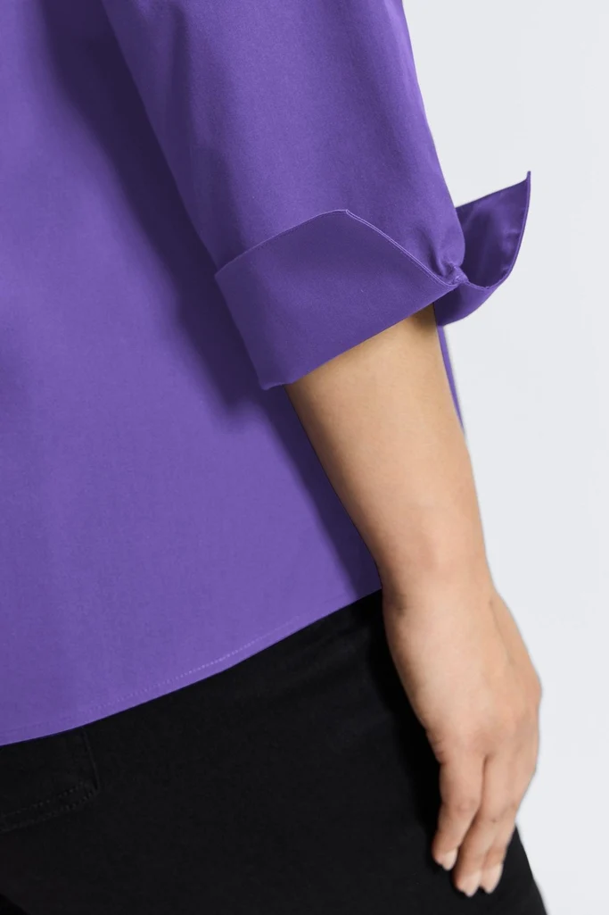 Taylor Plus No Iron Pinpoint 3/4 Sleeve Shirt - Image 9