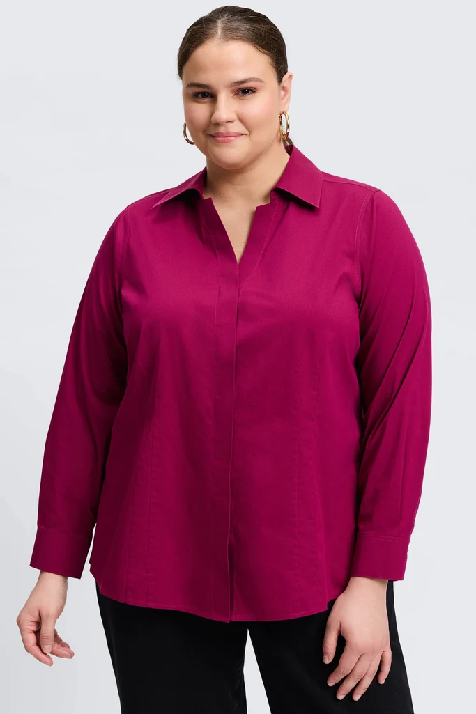 Taylor Plus No Iron Stretch Long Sleeve Shirt - Image 24