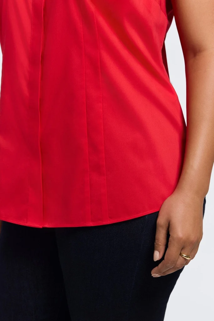 Taylor Plus No Iron Stretch Sleeveless Shirt - Image 7