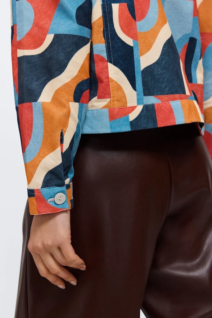 Thelma Corduroy Long Sleeve Jean Jacket - Image 5