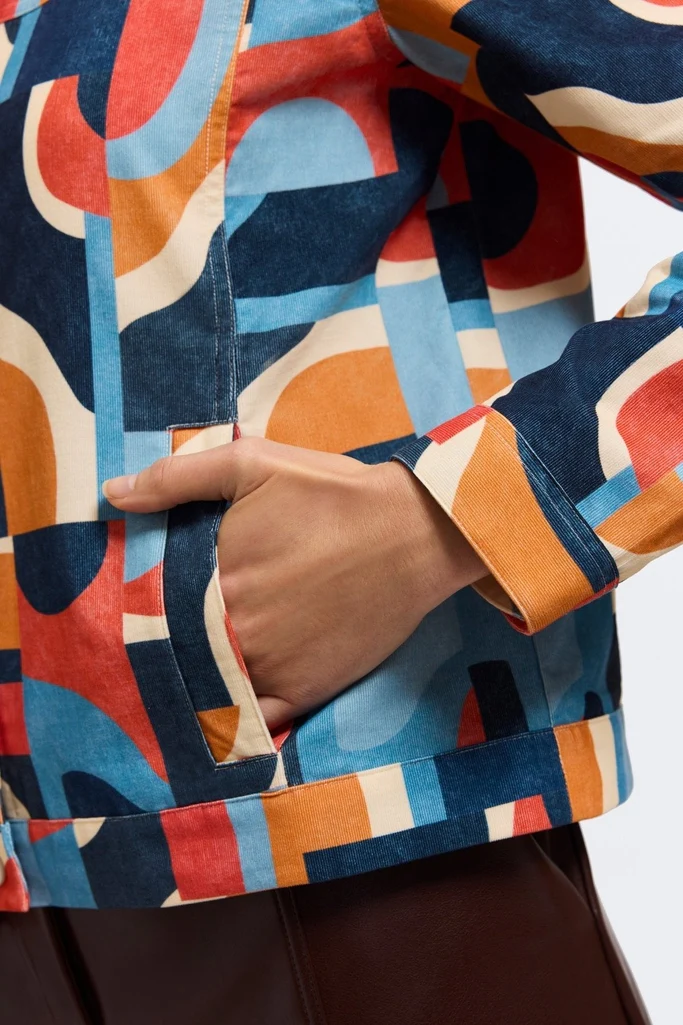 Thelma Corduroy Long Sleeve Jean Jacket - Image 7