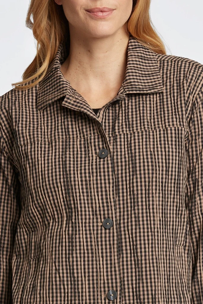 Thelma Crinkle Long Sleeve Jean Jacket - Image 10