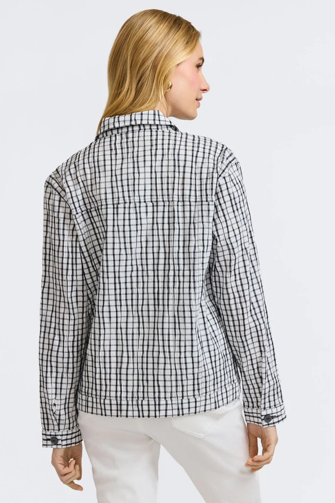 Thelma Crinkle Long Sleeve Jean Jacket - Image 16