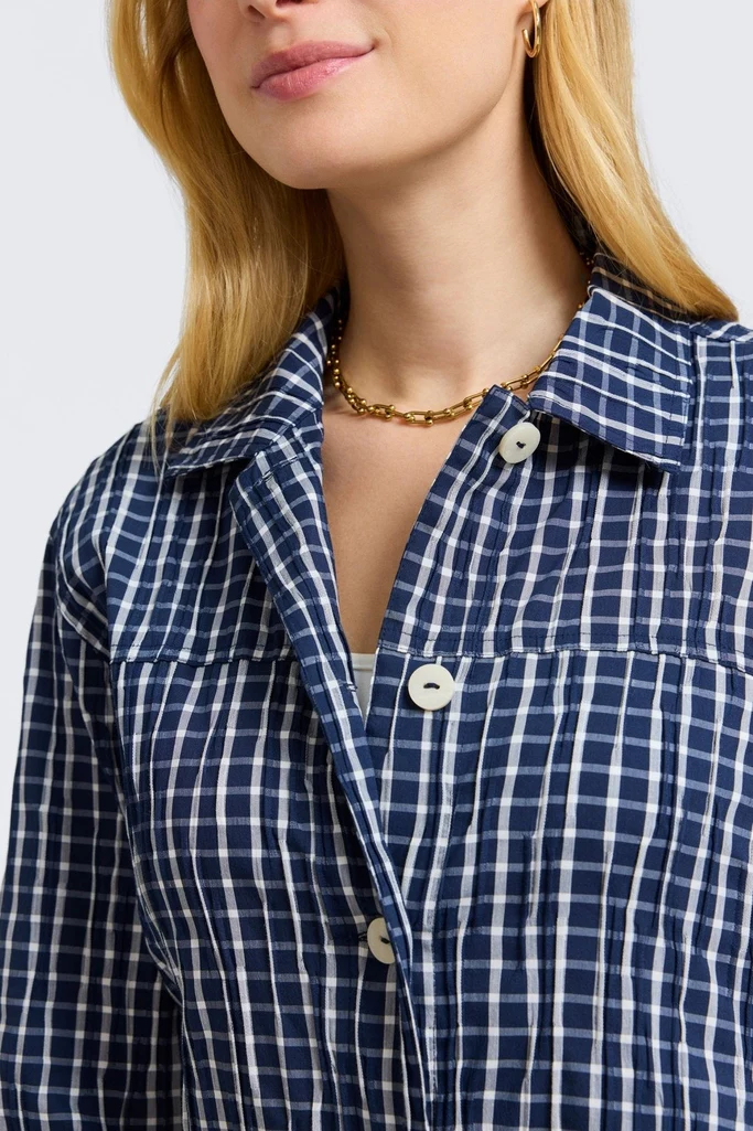 Thelma Crinkle Long Sleeve Jean Jacket - Image 20