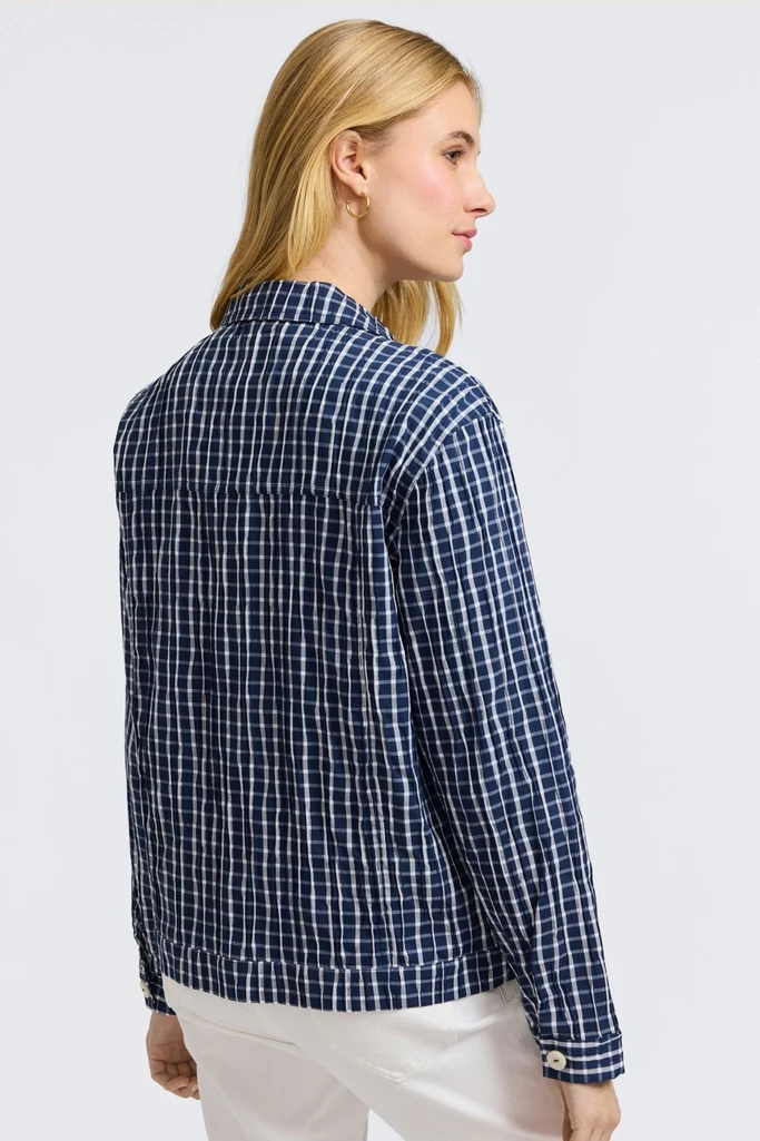 Thelma Crinkle Long Sleeve Jean Jacket - Image 23