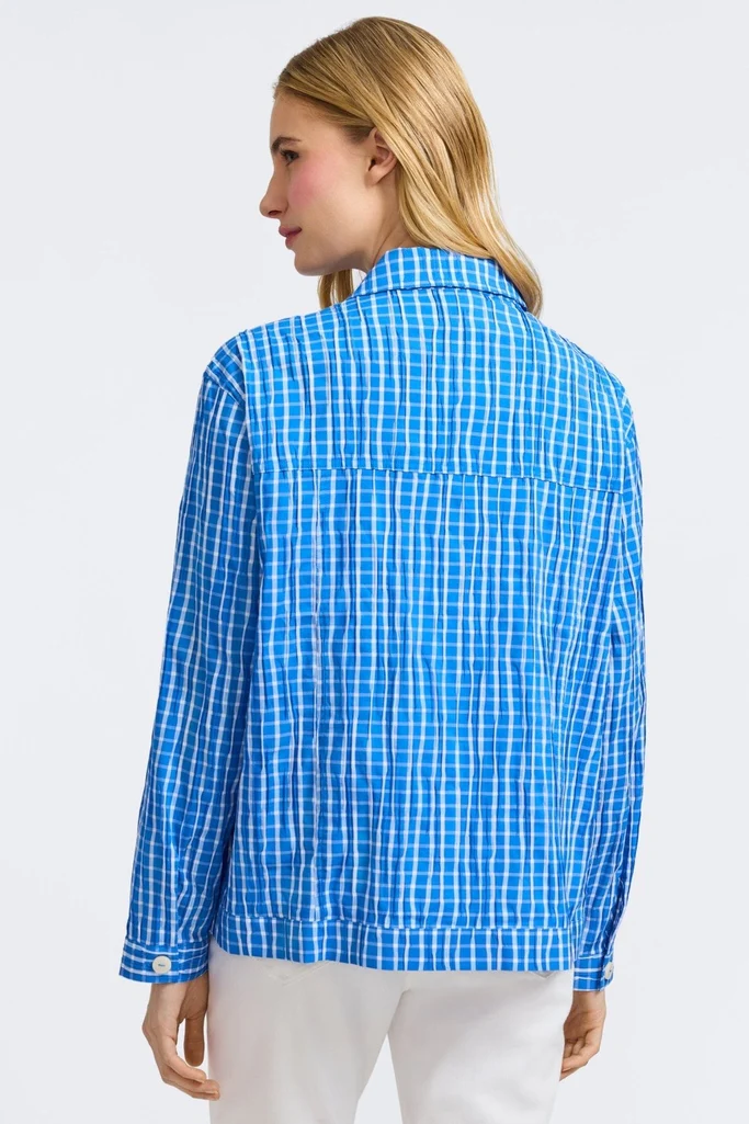 Thelma Crinkle Long Sleeve Jean Jacket - Image 27