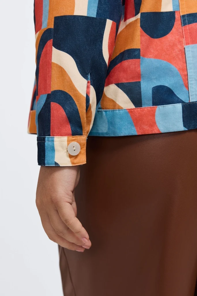 Thelma Plus Corduroy Long Sleeve Jean Jacket - Image 6