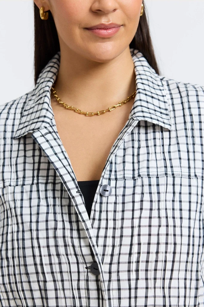 Thelma Plus Crinkle Long Sleeve Jean Jacket - Image 3