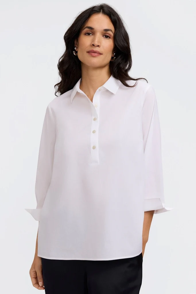 Therese No Iron Stretch 3/4 Sleeve Popover Shirt - Image 18
