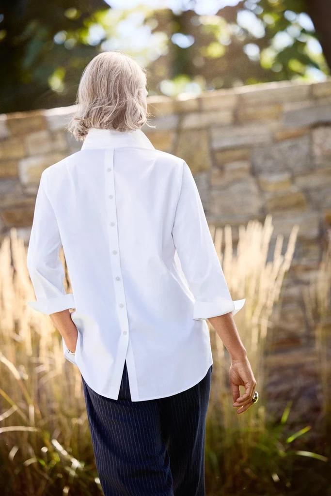 Therese No Iron Stretch 3/4 Sleeve Popover Shirt - Image 19
