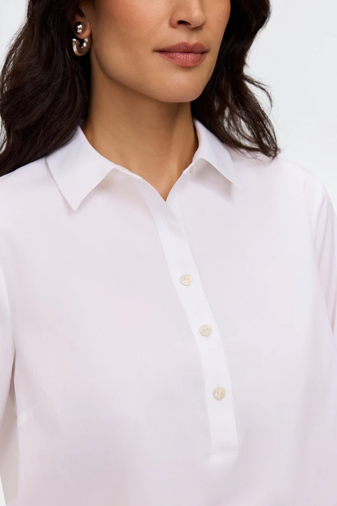 Therese No Iron Stretch 3/4 Sleeve Popover Shirt - Image 20