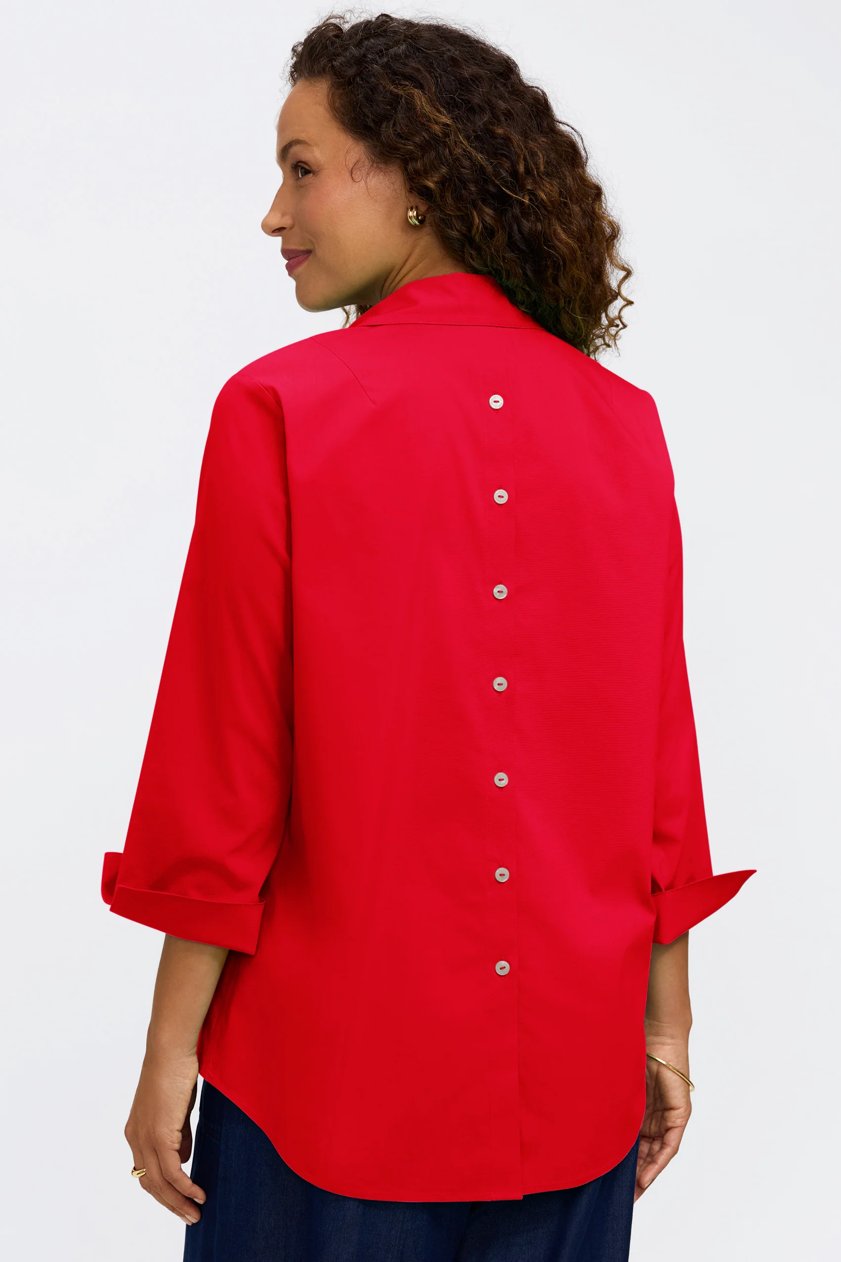 Therese No Iron Stretch 3/4 Sleeve Popover Shirt - Image 29