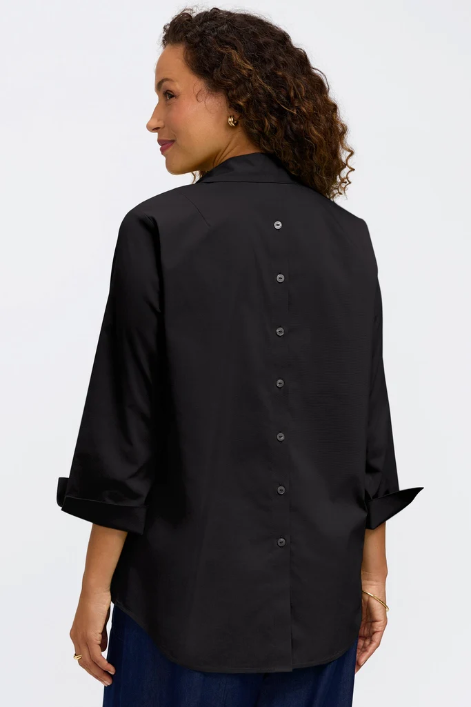 Therese No Iron Stretch 3/4 Sleeve Popover Shirt - Image 4