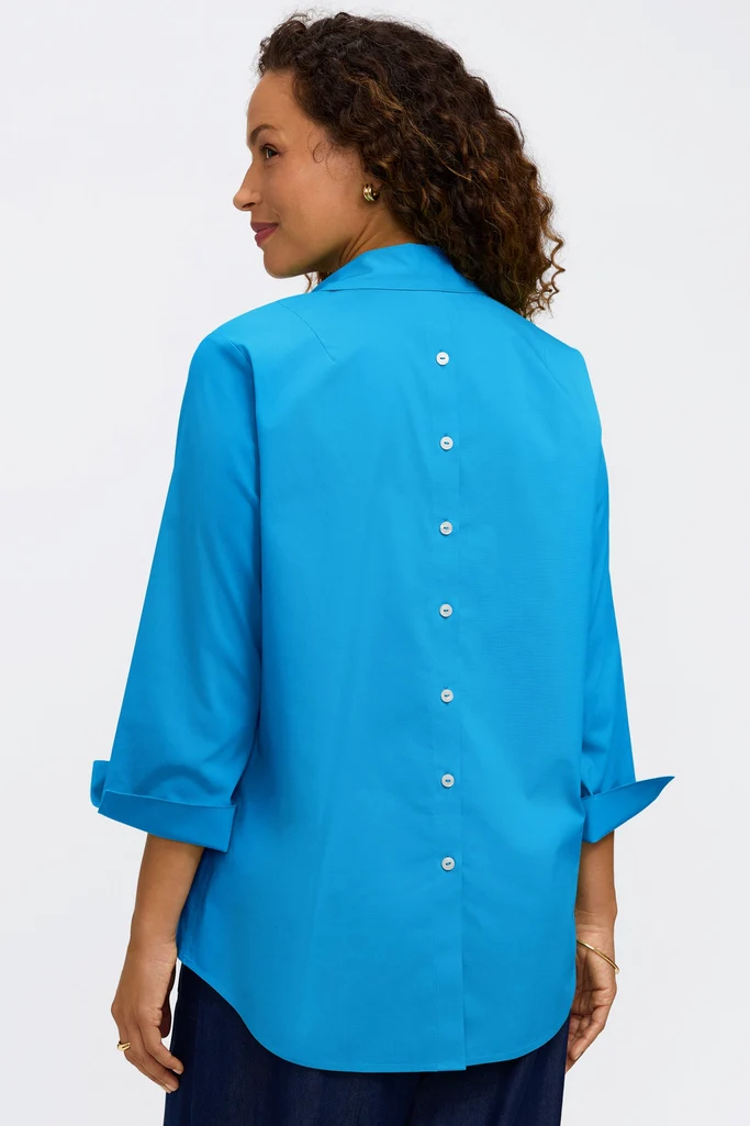 Therese No Iron Stretch 3/4 Sleeve Popover Shirt - Image 6