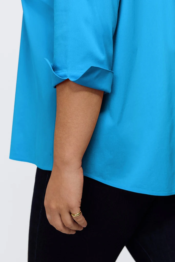 Therese Plus No Iron Stretch 3/4 Sleeve Popover Shirt - Image 13