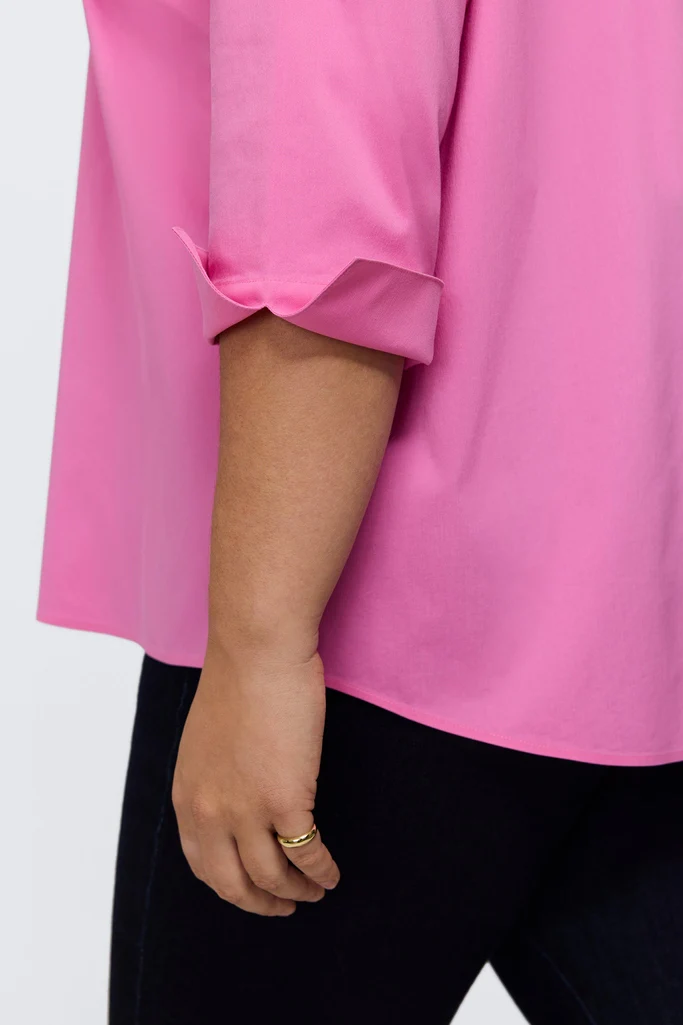 Therese Plus No Iron Stretch 3/4 Sleeve Popover Shirt - Image 17