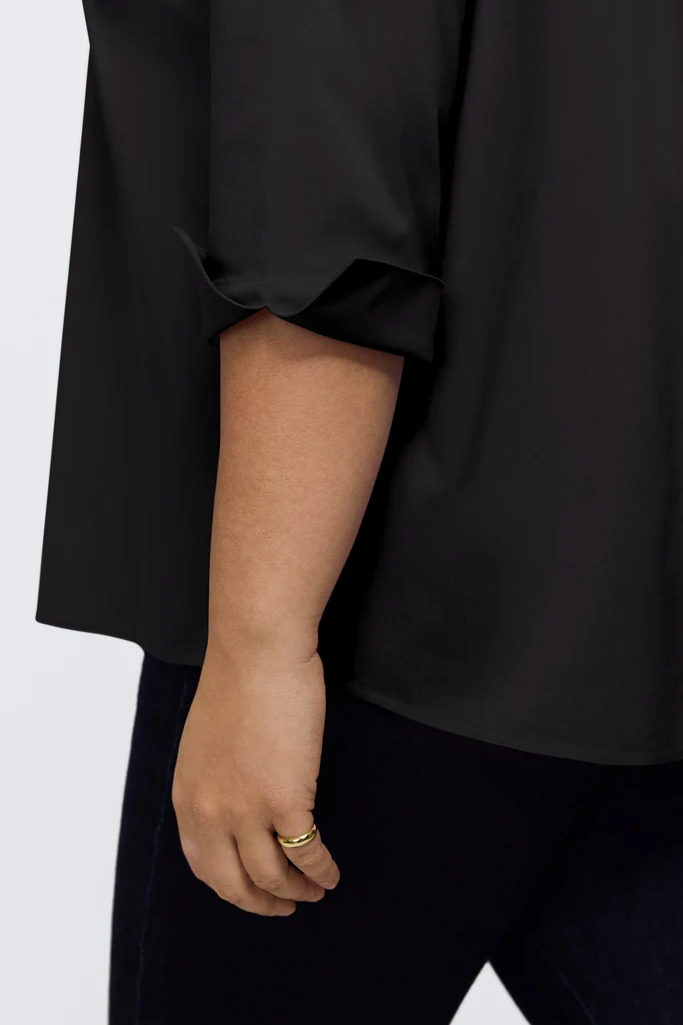 Therese Plus No Iron Stretch 3/4 Sleeve Popover Shirt - Image 25