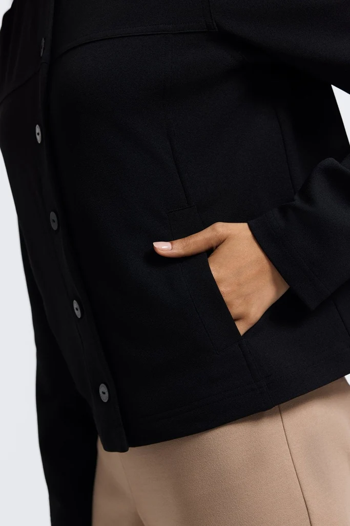 Valerie Knit Crepe Long Sleeve Jacket - Image 12