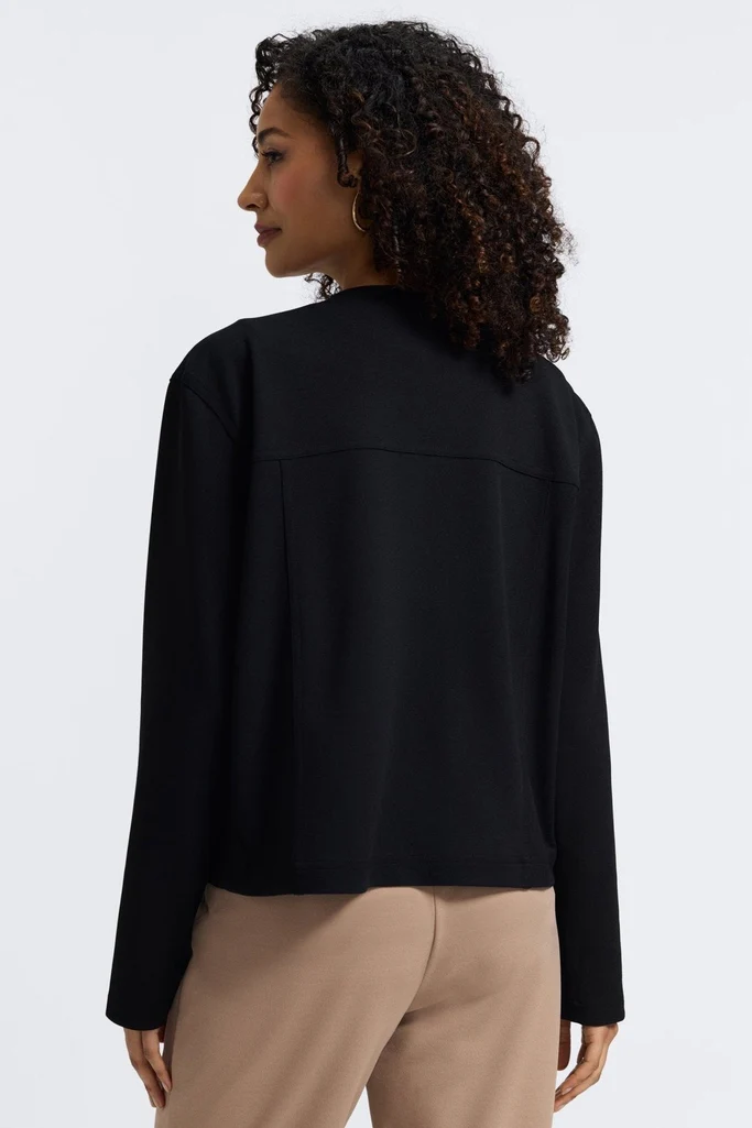 Valerie Knit Crepe Long Sleeve Jacket - Image 13