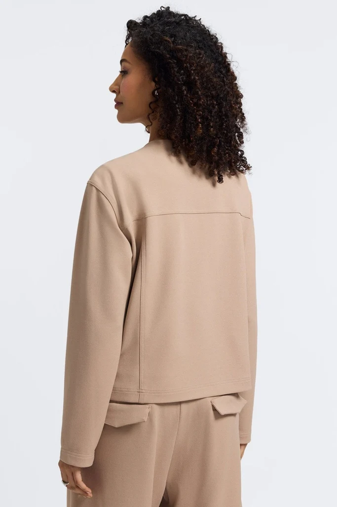 Valerie Plus Knit Crepe Long Sleeve Jacket - Image 13