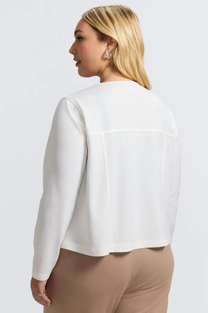 Valerie Plus Knit Crepe Long Sleeve Jacket - Image 9