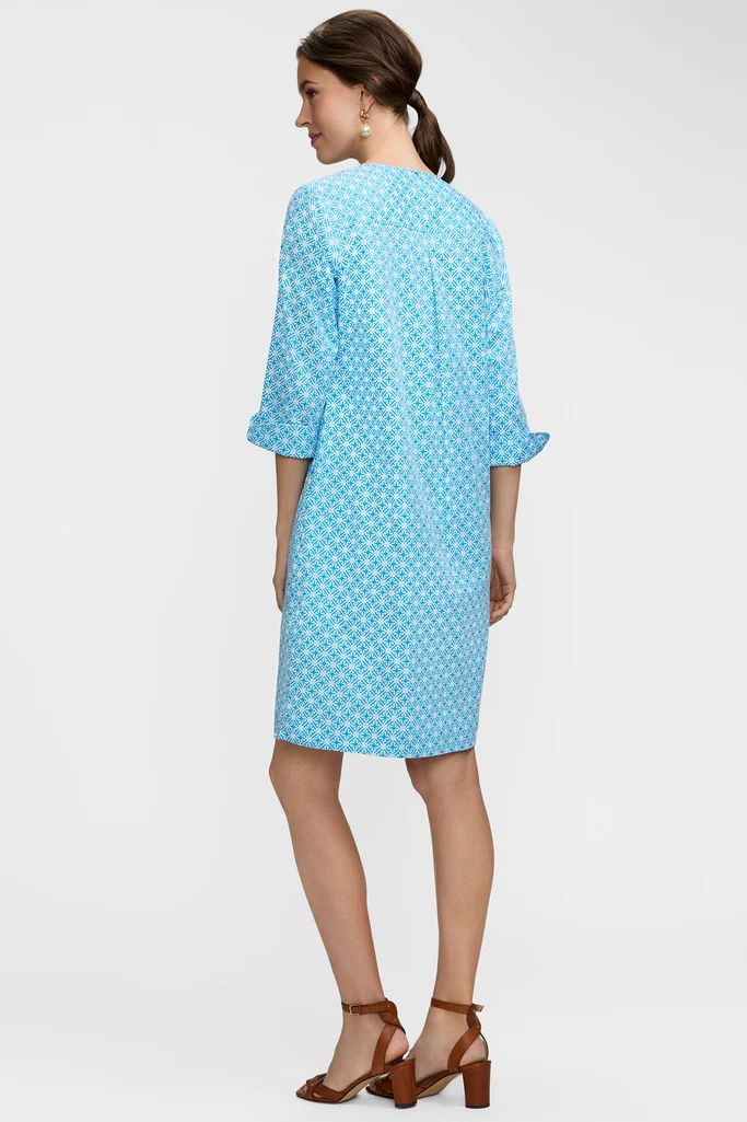 Vena Geo Lattice 3/4 Sleeve Dress - Image 9