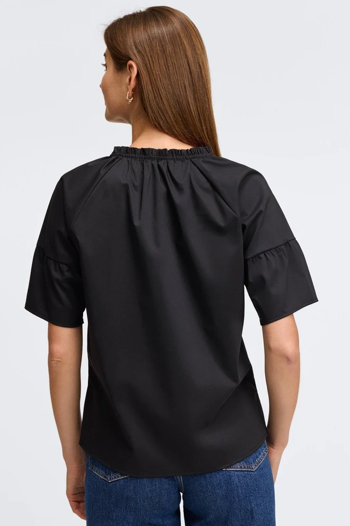 Vicky No Iron Stretch Elbow Sleeve Popover Shirt - Image 10