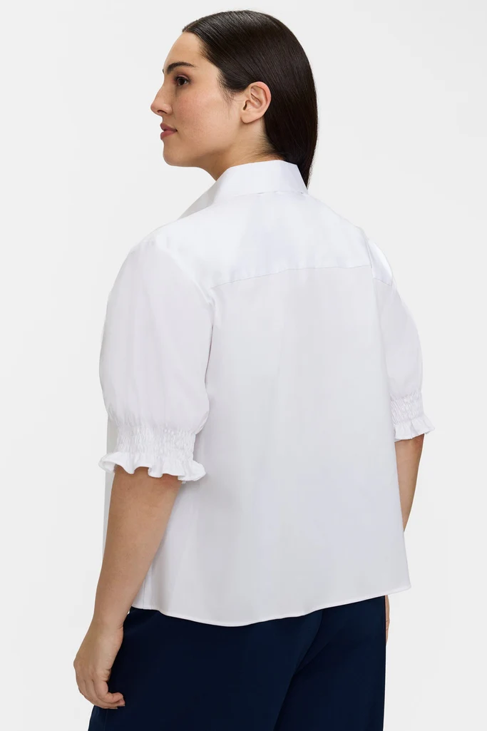 Vivienne Plus Stretch Matte Sateen Elbow Sleeve Shirt - Image 15