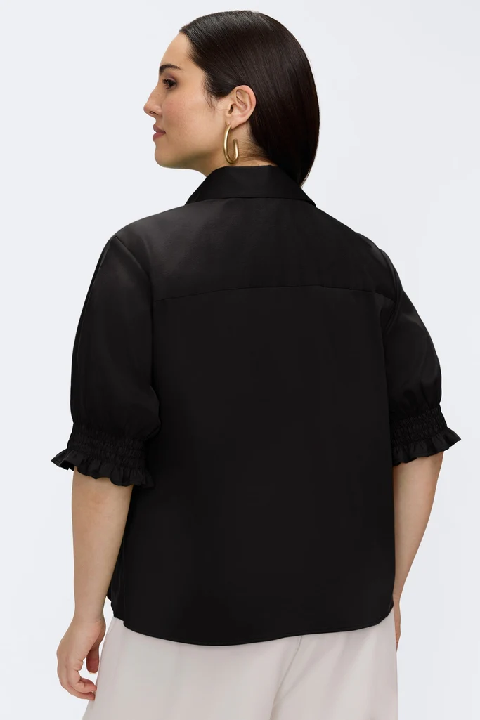 Vivienne Plus Stretch Matte Sateen Elbow Sleeve Shirt - Image 18