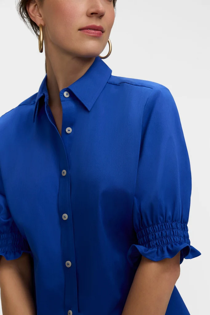 Vivienne Stretch Matte Sateen Elbow Sleeve Shirt - Image 18