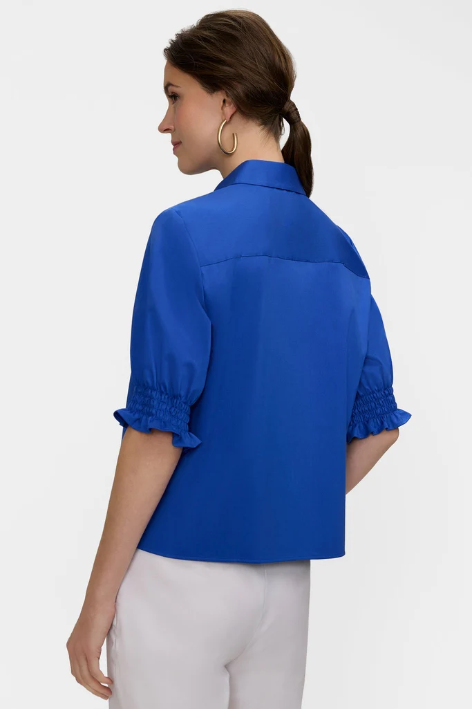Vivienne Stretch Matte Sateen Elbow Sleeve Shirt - Image 19