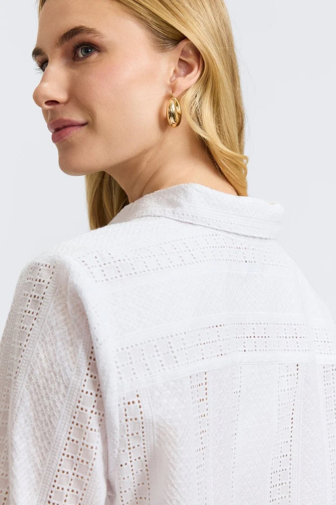 Zoey Cotton Eyelet Long Sleeve Shirt - Image 10