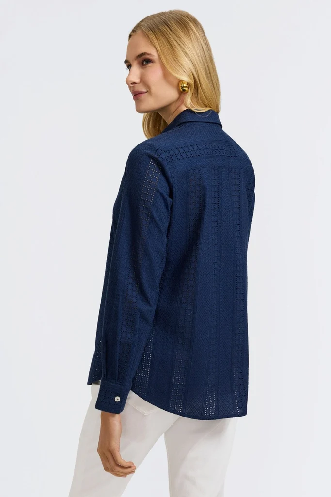 Zoey Cotton Eyelet Long Sleeve Shirt - Image 16
