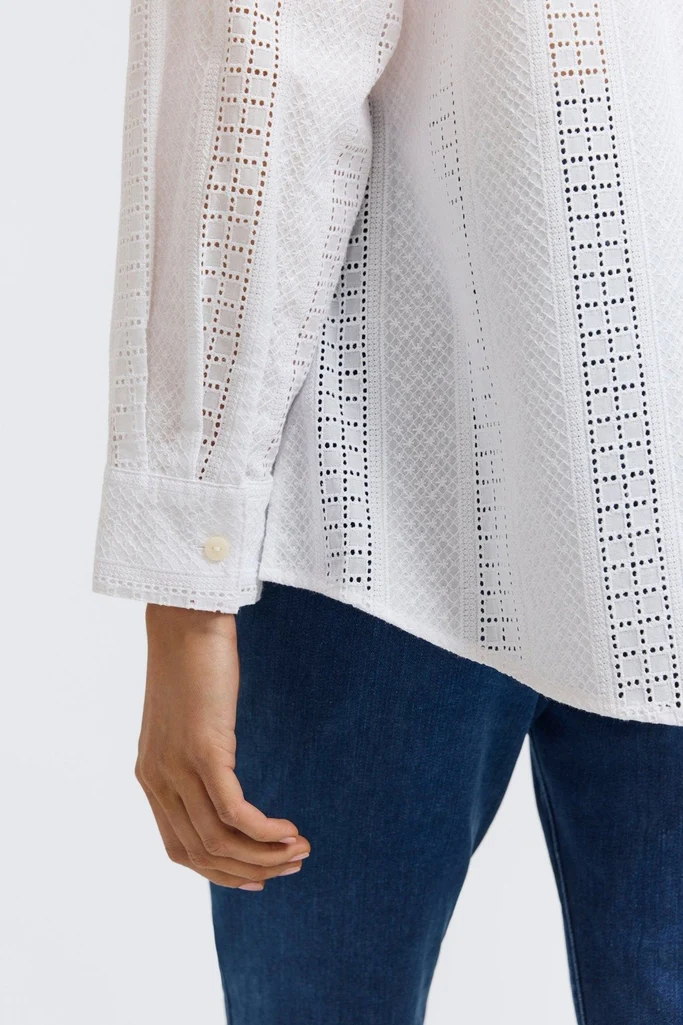 Zoey Cotton Eyelet Long Sleeve Shirt - Image 8