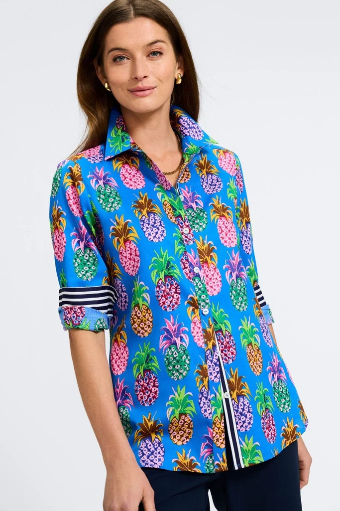 Zoey Pineapple Long Sleeve Shirt - Image 3