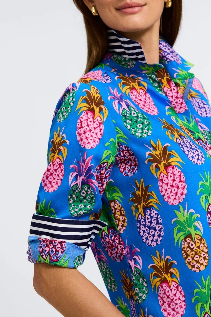 Zoey Pineapple Long Sleeve Shirt - Image 4
