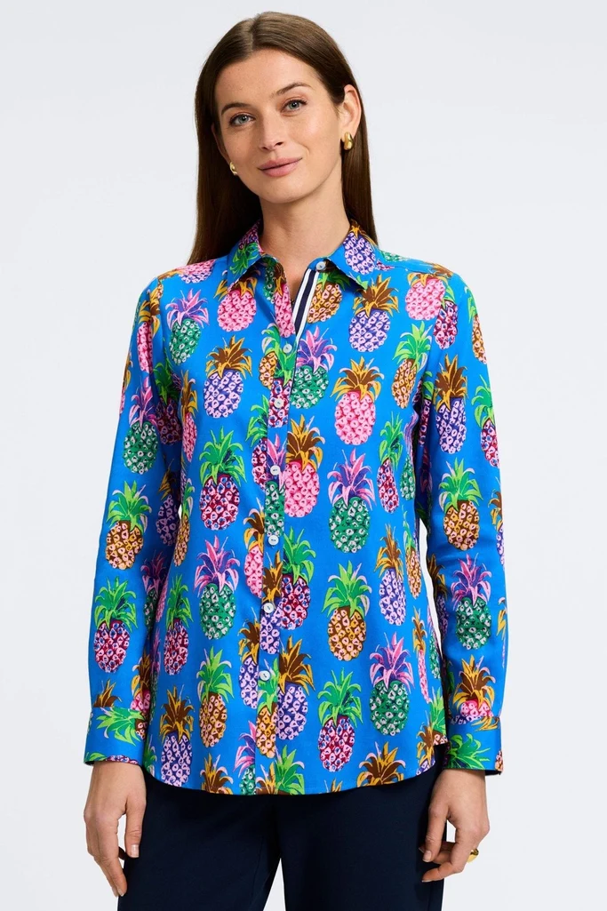 Zoey Pineapple Long Sleeve Shirt - Image 5