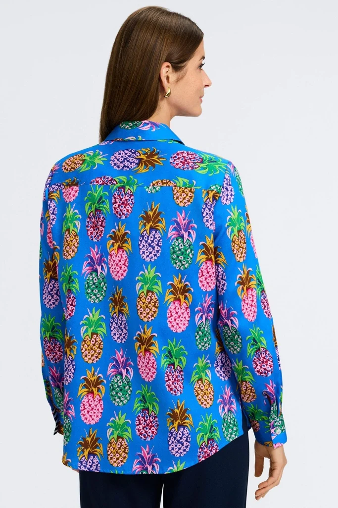 Zoey Pineapple Long Sleeve Shirt - Image 8