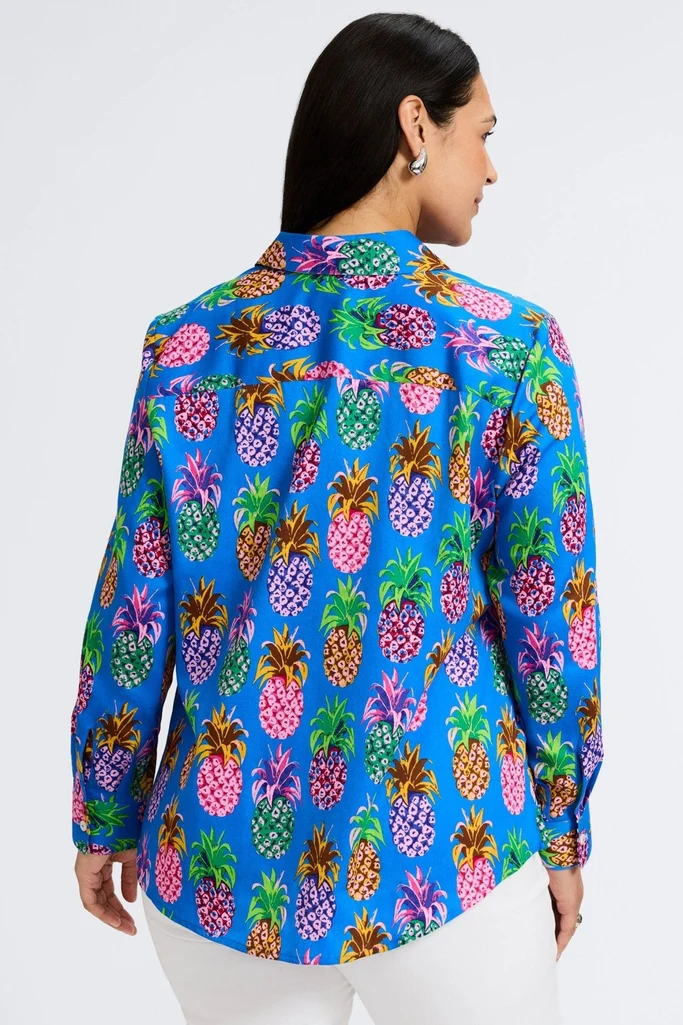 Zoey Plus Pineapple Long Sleeve Shirt - Image 4